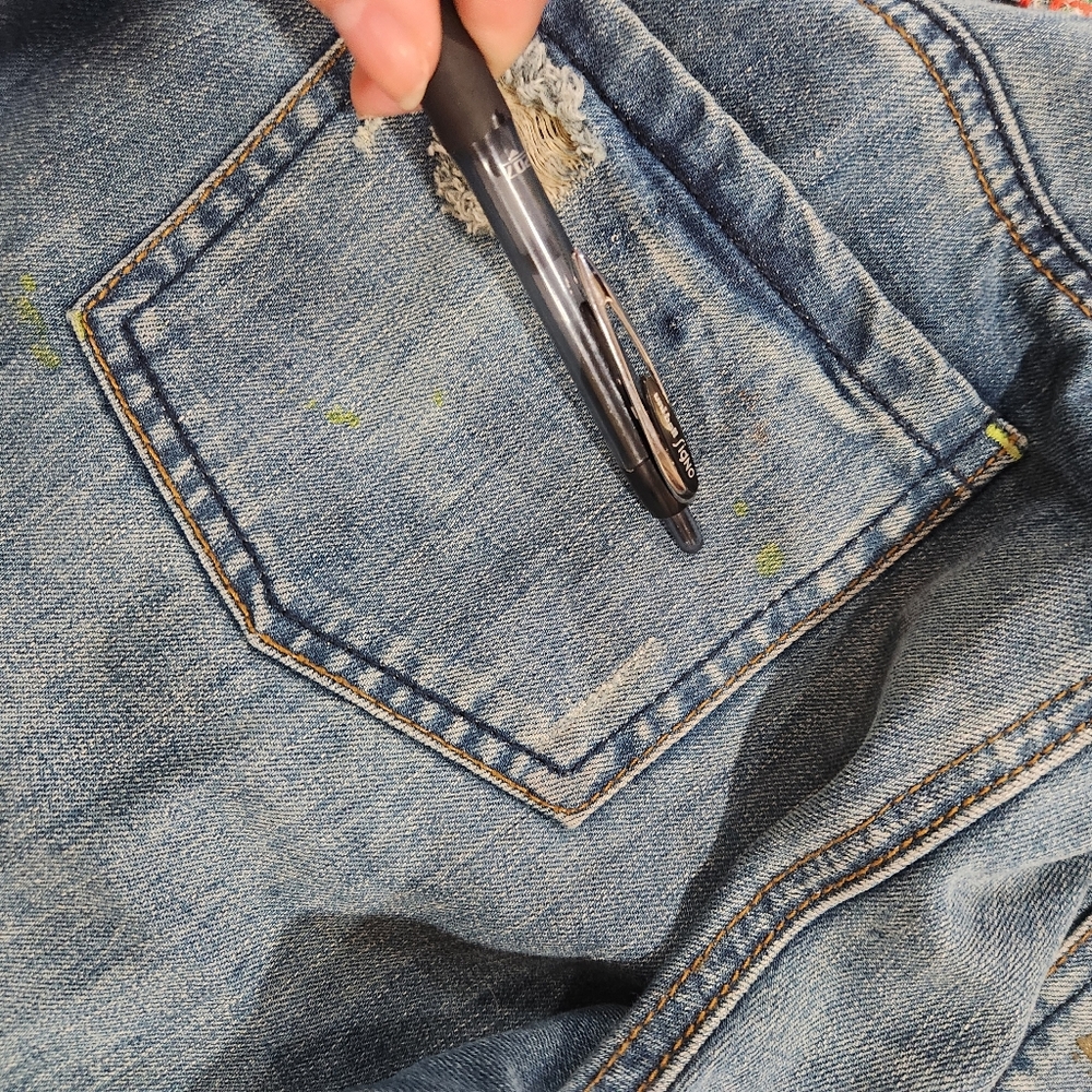 Y2k Desigual Embroidered Patch Work Low Rise Blue… - image 3